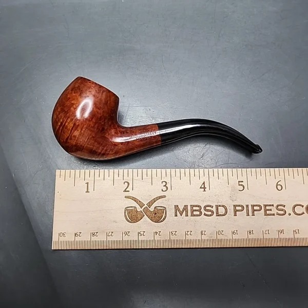 Astleys by Les Wood Smooth Bent Apple Estate Briar Pipe, Unsmoked - Image 10
