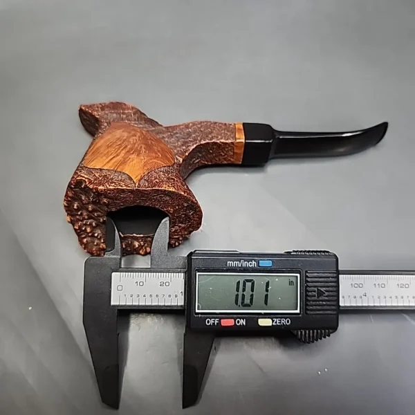 Dane Craft S Partially Sandblasted Freehand Estate Briar Pipe, Unsmoked - Image 10