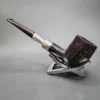 2001 Dunhill Christmas Sandblasted Silver Spigot Billiard Estate Briar Pipe, Unsmoked - Image 10