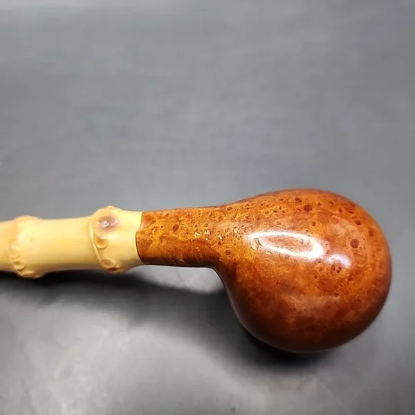 E. Andrew (Andrew Jurkieweicz) 01 Smooth Bamboo Apple Estate Briar Pipe, American Estates - Image 10