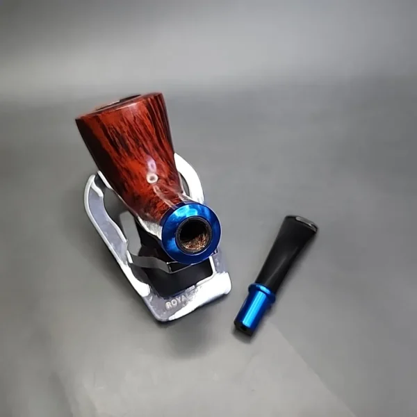 Nording Hold Em Queen Smooth Spigot Horn Estate Briar Pipe, Danish Estates - Image 10