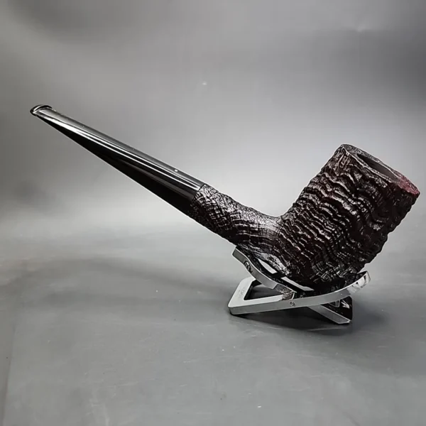 1925 Cased Dunhill's Shell Briar Magnum Billiard Estate Briar Pipe, English Estates - Image 10