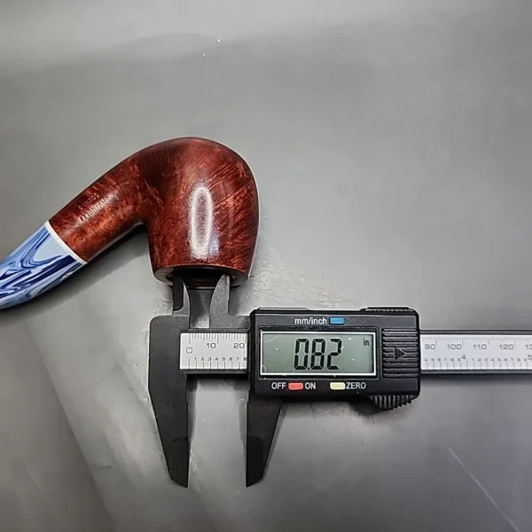 Savinelli Oceano 616 KS Smooth Bent Billiard Estate Briar Pipe, 6mm - Image 10