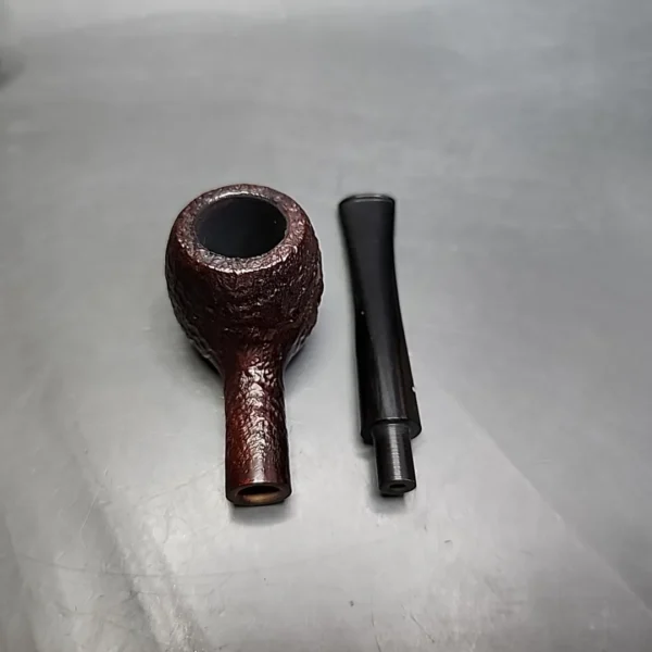 Sasieni 4 Dot Ruff Root Dark Sandblasted Prince Estate Briar Pipe, English Estates - Image 10