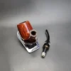 Design Berlin Starline Smooth Bent Brandy Estate Briar Pipe, Unsmoked, 9mm - Image 11