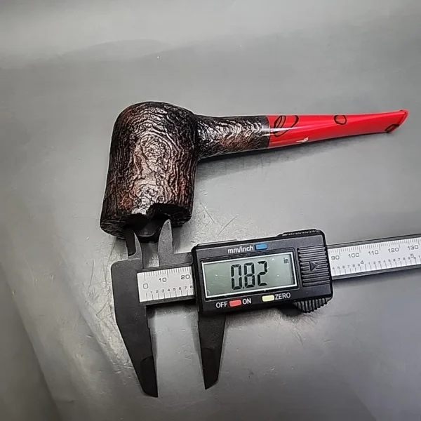 Mastro Geppetto by Ser Jacopo Windshield Poker Sandblasted Estate Briar Pipe, Unsmoked - Image 11