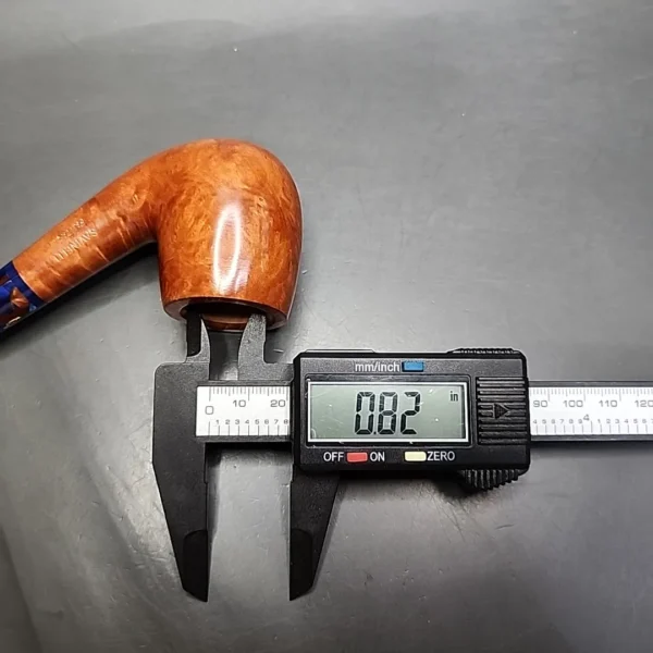 Savinelli Fantasia 606 KS Smooth Bent Billiard Briar Pipe, 6mm, New - Image 11