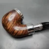 Peterson Flame Grain Spigot w/ Silver Cap 221 Smooth Bent Billiard Estate Briar Pipe, Irish Estates - Image 15