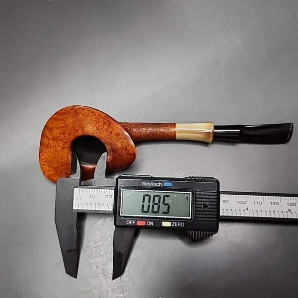 Adam Davidson 2010 Sandblasted Saucer Estate Briar Pipe, American Estates - Image 11