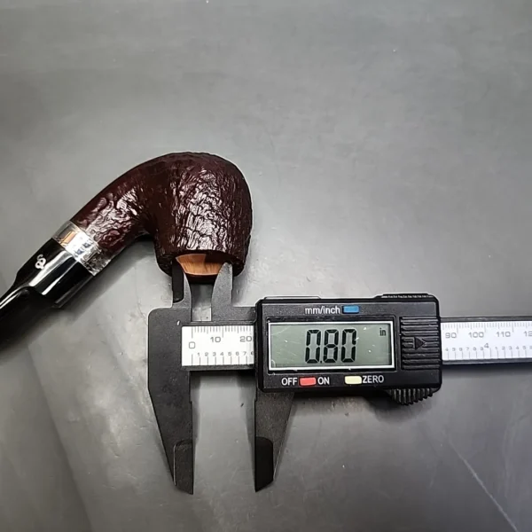 Peterson Christmas 2023, 221 Sandblasted Bent Billiard Estate Briar Pipe, Unsmoked - Image 11