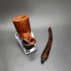 Dave Neeb Magnum Smooth Bent Dublin Handmade Briar Pipe, New - Image 11