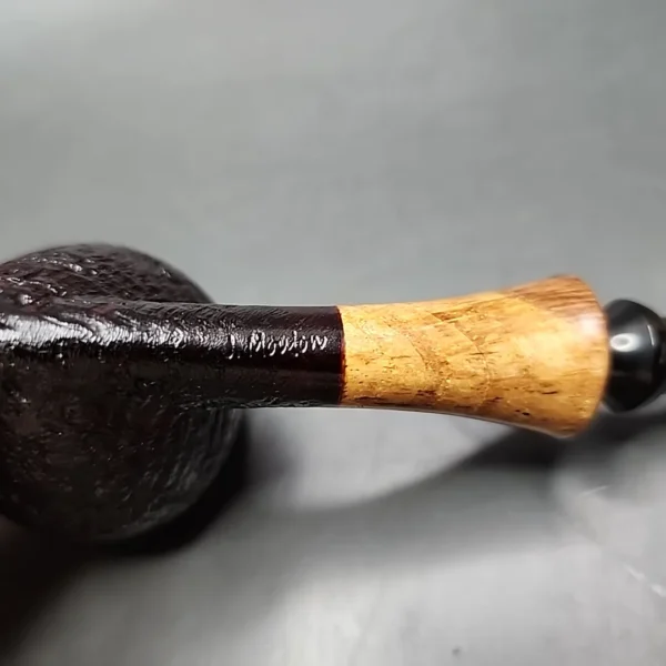 J Mouton Sandblasted Acorn Handmade Briar Pipe, New - Image 10