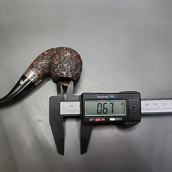 Peterson Short 230 Rusticated Bent Brandy Estate Briar Pipe, Irish Estates - Image 11