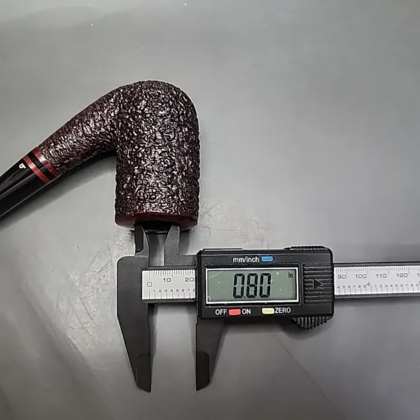 Becker for PCI 1986, Partially Rusticated Bent Stack Estate Briar Pipe, Unsmoked - Image 11