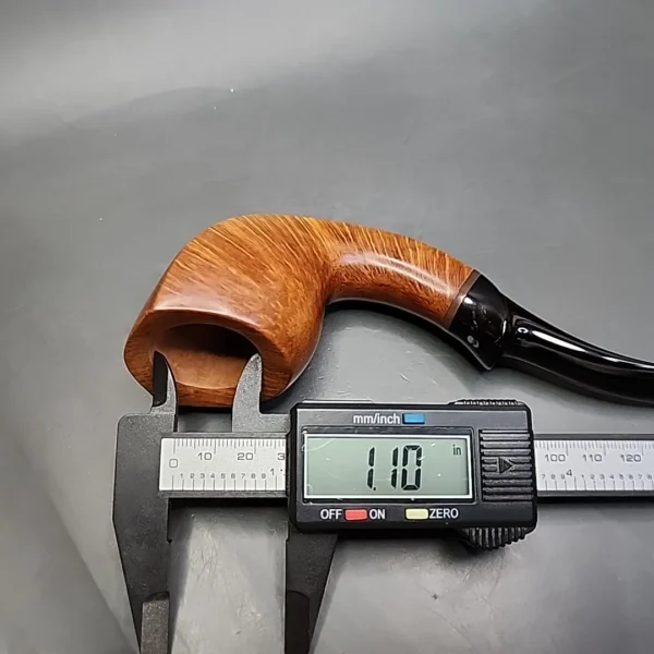 Quinton Wells Smooth Cobra Handmade Estate Briar Pipe, Unsmoked - Image 11
