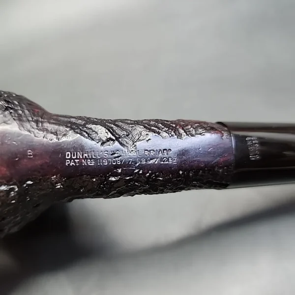 1925 Cased Dunhill's Shell Briar Magnum Billiard Estate Briar Pipe, English Estates - Image 11