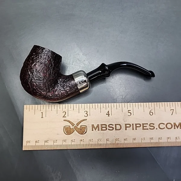 Peterson System Standard 307 Sandblasted Bent Billiard Estate Briar Pipe, Irish Estates - Image 11