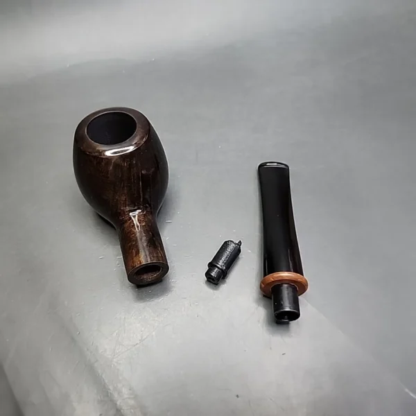 Chacom Trekking 263 Smooth Brandy Estate Briar Pipe Unsmoked, 9mm Adapter - Image 11