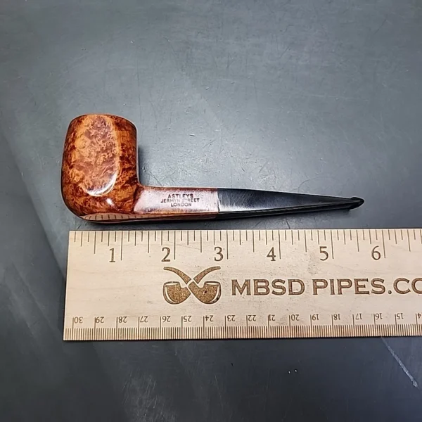 Astleys Smooth Panel Billiard Estate Briar Pipe, Unsmoked - Image 11