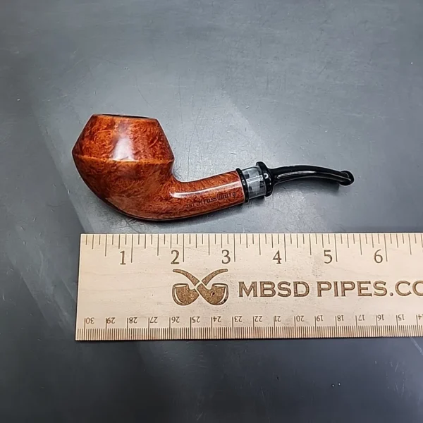 Design Berlin Strassbourg Smooth Bent Rhodesian Estate Briar Pipe Unsmoked, 9mm - Image 11
