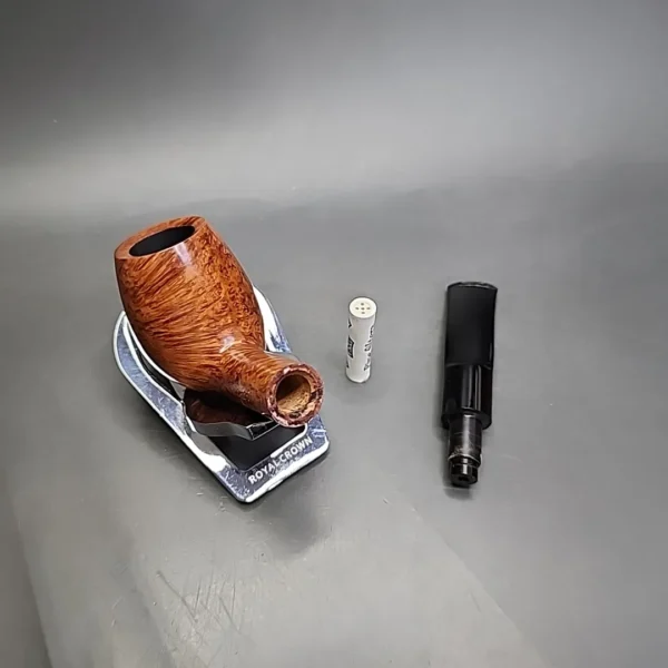 Gigi Novecento 780 Smooth Bent Brandy Estate Briar Pipe, Unsmoked, 9mm - Image 11