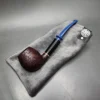 Sean Reum Sandblasted Bent Apple w/ Ebonite Handmade Briar Pipe, New - Image 12
