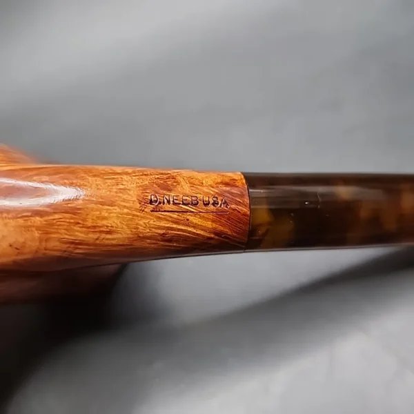 Dave Neeb Magnum Smooth Bent Dublin Handmade Briar Pipe, New - Image 12