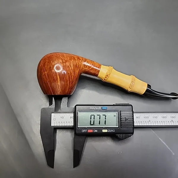E. Andrew (Andrew Jurkieweicz) 01 Smooth Bamboo Apple Estate Briar Pipe, American Estates - Image 12