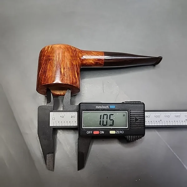 Dave Neeb USA Smooth Straight Pot Handmade Briar Pipe, New - Image 12