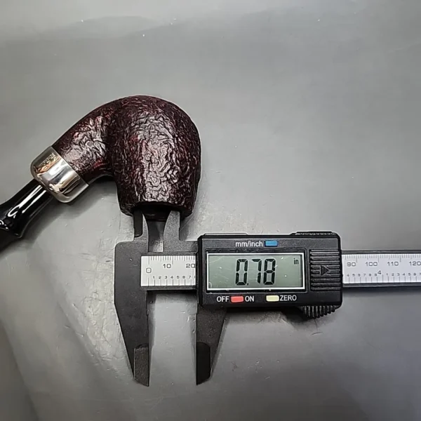 Peterson System Standard 307 Sandblasted Bent Billiard Estate Briar Pipe, Irish Estates - Image 12