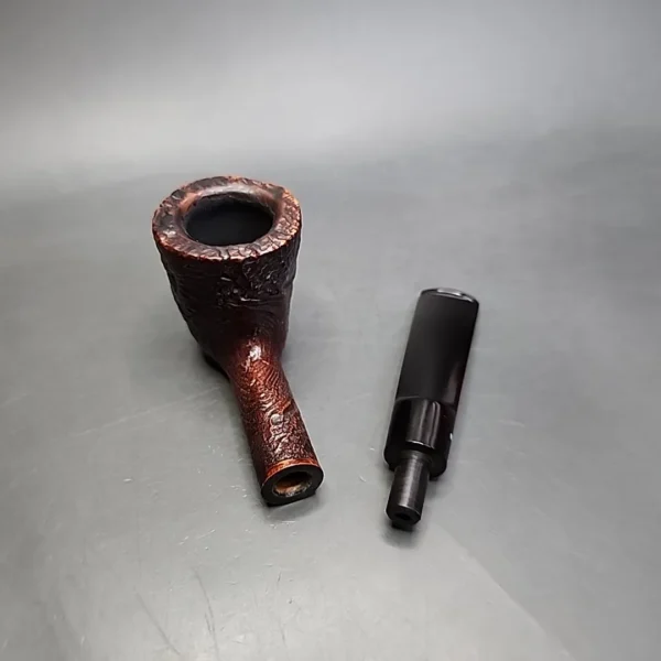Sasieni 4 Dot Ruff Root Dark Sandblasted Dublin Estate Briar Pipe, French Estates - Image 12