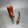 Dave Neeb Magnum Smooth Cherrywood Handmade Briar Pipe, New - Image 12