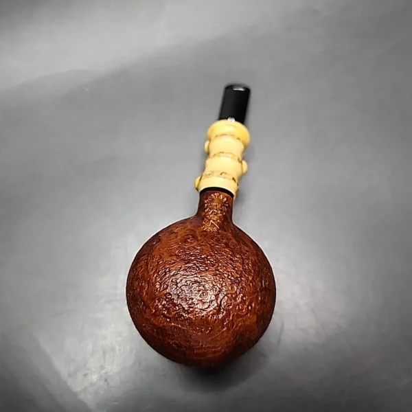 Doctor's Pipes Flash Grade Sandblasted Squat Tomato Handmade Briar Pipe, New - Image 12