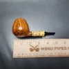 Doctors Pipes Double Flash Bamboo Brandy Handmade Briar Pipe, New - Image 12