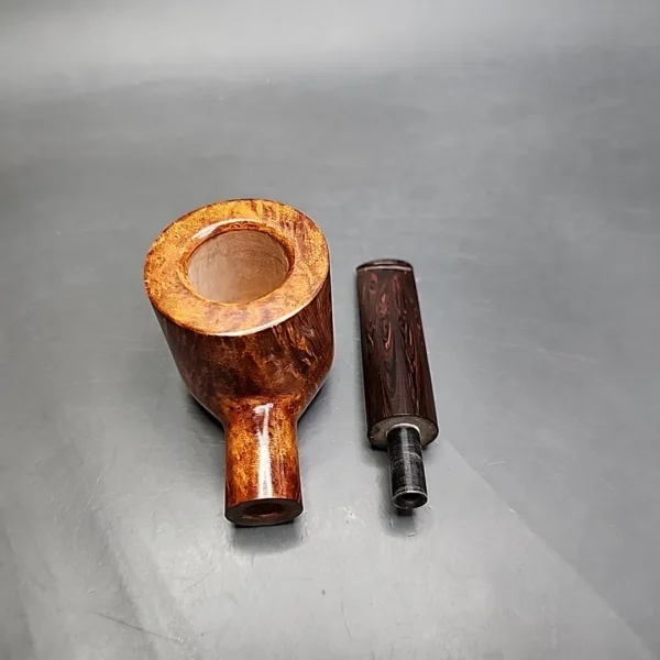Dave Neeb USA Smooth Straight Pot Handmade Briar Pipe, New - Image 13