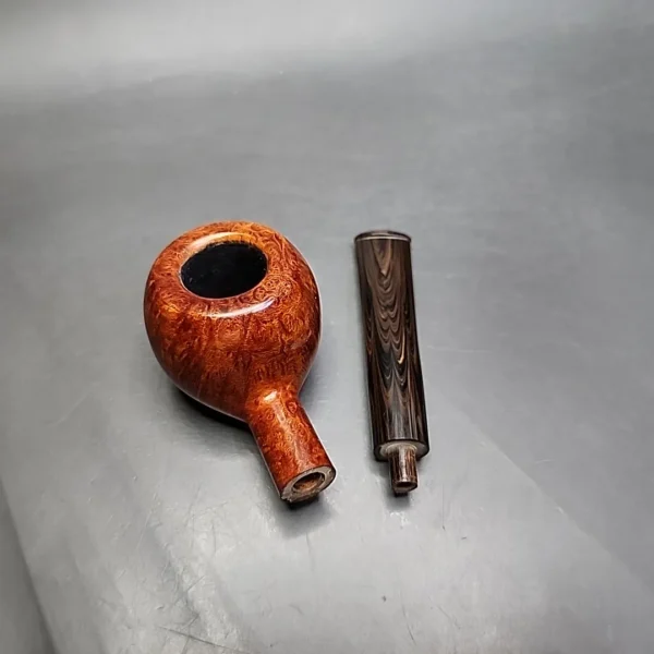Dave Neeb Smooth Squat Prince Handmade Briar Pipe, New - Image 13