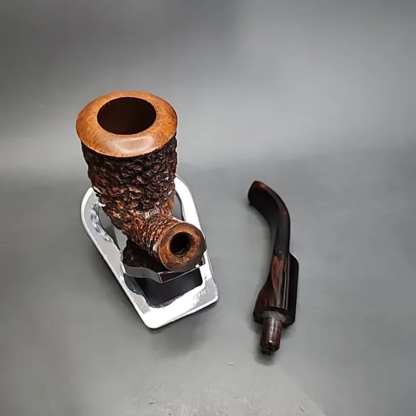 Randy Wiley for PCI 1986, Sea Reef Bent Stack Estate Briar Pipe, Unsmoked - Image 13