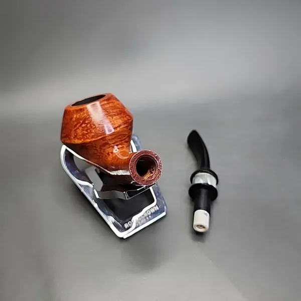 Design Berlin Strassbourg Smooth Bent Rhodesian Estate Briar Pipe Unsmoked, 9mm - Image 13
