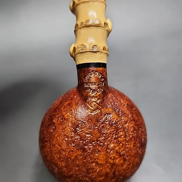 Doctor's Pipes Flash Grade Sandblasted Squat Tomato Handmade Briar Pipe, New - Image 13
