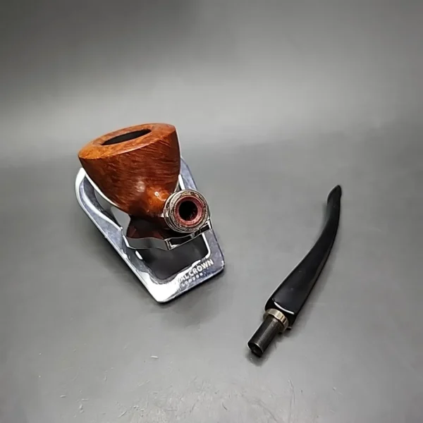 Brebbia Pura Gala 1997 Smooth Bent Dublin Estate Briar Pipe, Italian Estates - Image 13