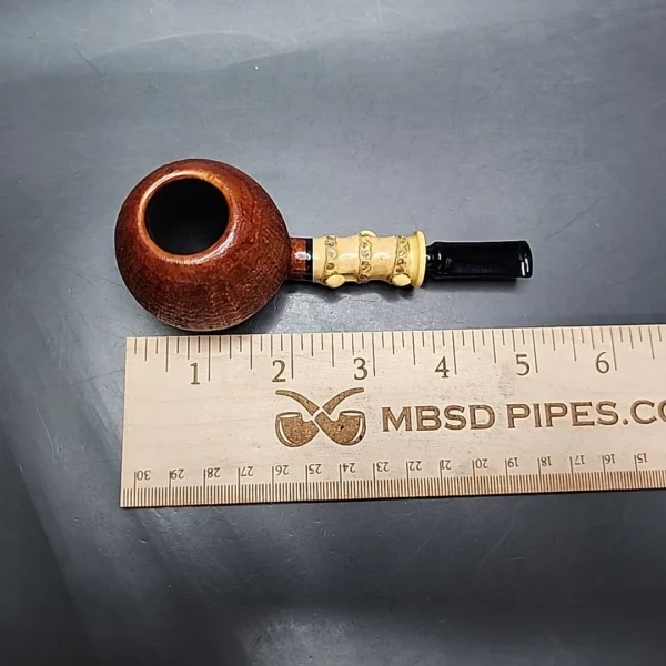 Doctor's Pipes Flash Grade Sandblasted Squat Tomato Handmade Briar Pipe, New - Image 14
