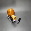 Doctors Pipes Double Flash Bamboo Brandy Handmade Briar Pipe, New - Image 14