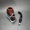 Mastro de Paja Rusticated Bent Apple Estate Briar Pipe, 9mm, Italian Estates - Image 14