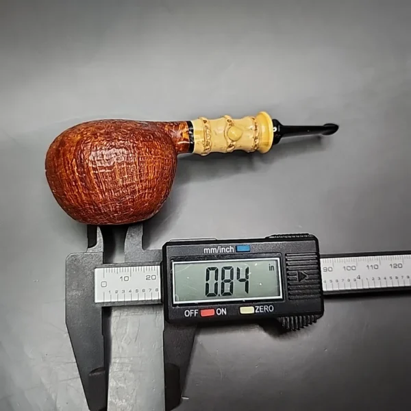 Doctor's Pipes Flash Grade Sandblasted Squat Tomato Handmade Briar Pipe, New - Image 15