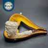 CAO Magnum Floral Dublin Estate Block Meerschaum Pipe & Fitted Case, Turkish Estates