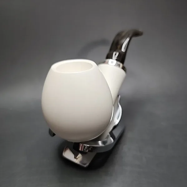 MBSD Meerschaum Reverse Calabash Brandy Block Meerschaum Pipe - Image 4