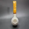 MBSD Meerschaum Deluxe Lattice Cavalier Block Meerschaum Pipe, Briar-Mortise - Image 6