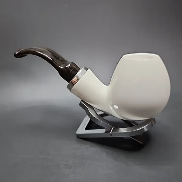 MBSD Meerschaum Reverse Calabash Brandy Block Meerschaum Pipe - Image 7