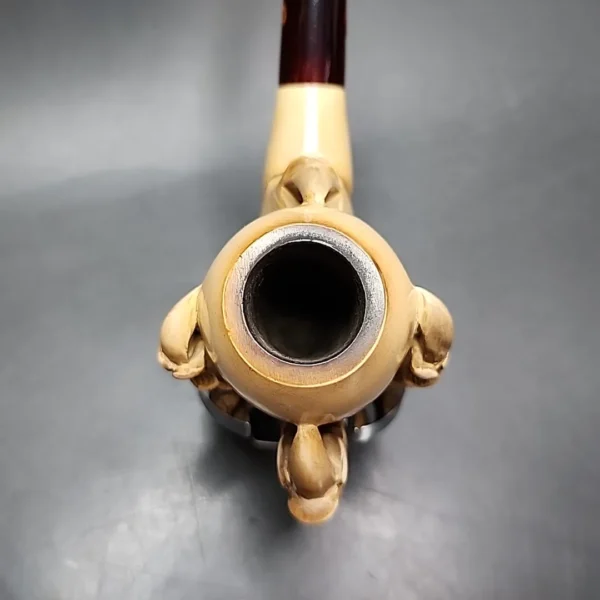 CAO Large Claw Egg Estate Block Meerschaum Pipe, Fitted Case - Image 7