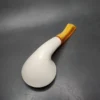 MBSD Meerschaum Deluxe Bent Rhodesian Block Meerschaum Pipe, Briar-Mortise - Image 8